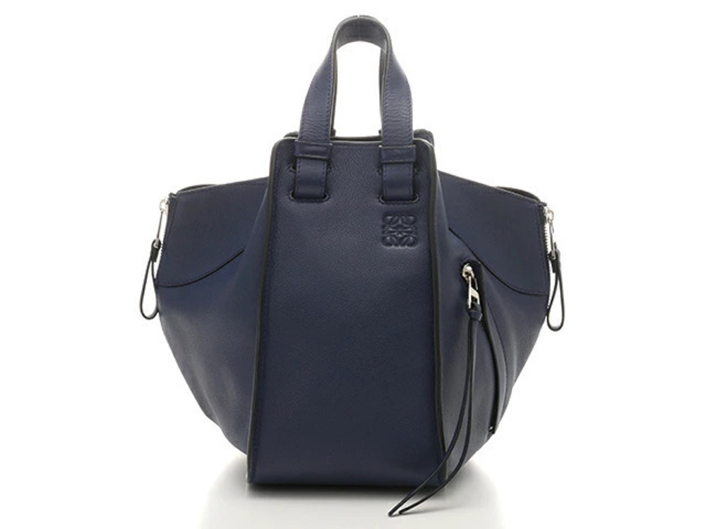 Loewe Hammock Hobo Handbag Calfskin Blue